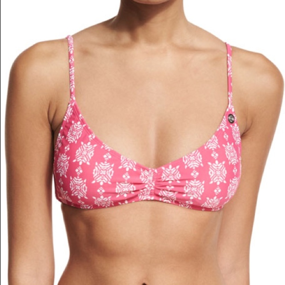 NWT Southern Tide Seabrook Print Swim Top Pink